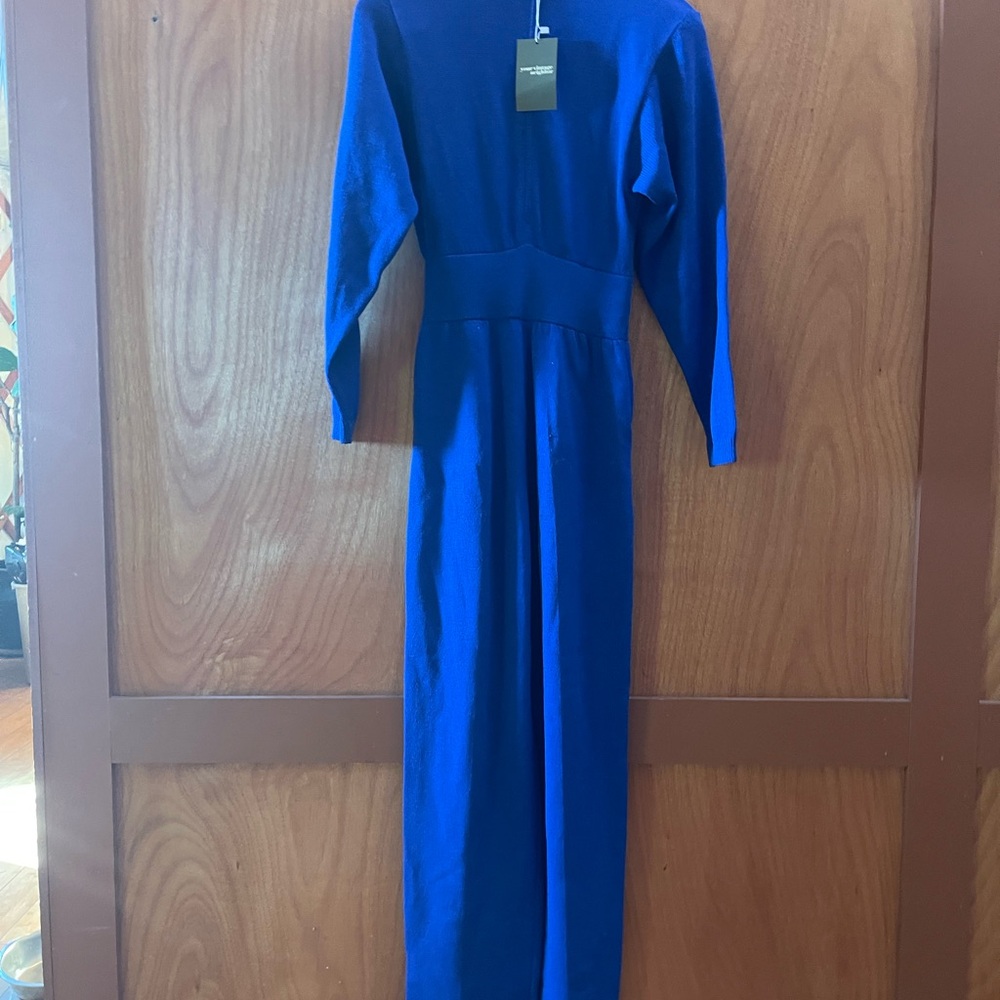 Vintage St. John Royal Blue Long Sleeve Jumpsuit